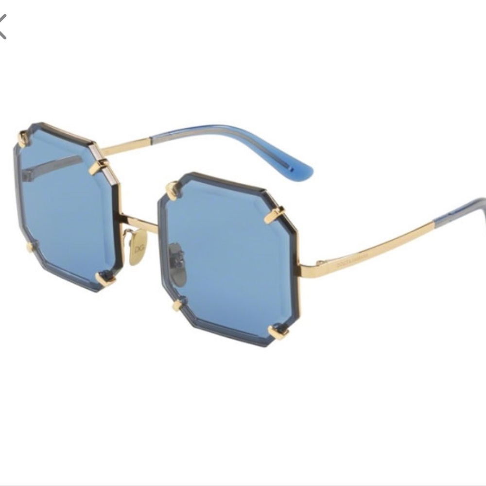 Dolce & Gabbana Hexagonal Blue Sunglasses DG 2216